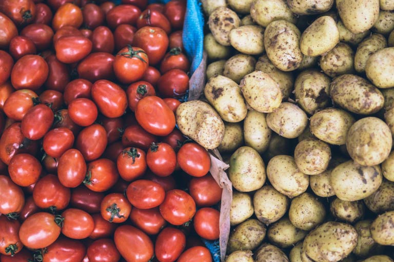 Produce from organic fruit and vegetable producer Horticola Sierra