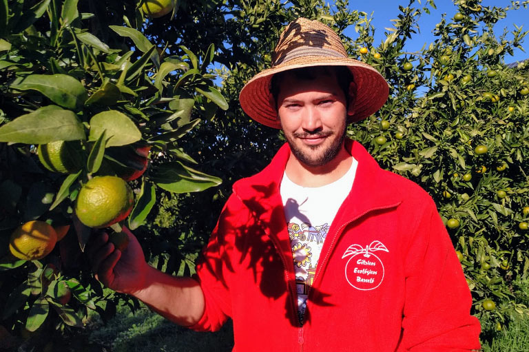 Productor ecológico de naranja y mandarina Francisco León Barceló