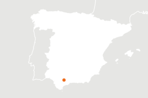 Location map of Spain for organic producer La Umbría Ibérico Ecológico