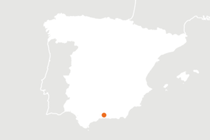 Mapa de ubicación de España del productor ecológico Carlos Márquez