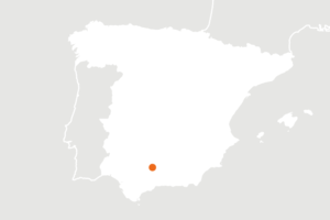 Location map of Spain for organic producer Victorio Domínguez Muñoz