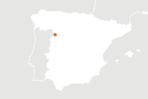 Locatiekaart van Spanje voor biologische producent Ángeles Santos de Pedro
