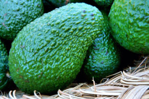 Close-up van een avocado