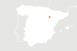 Locatiekaart van Spanje voor biologische producent Jalon Nature