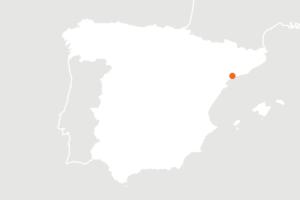 Kaart van de ligging van biologische producent La Puput