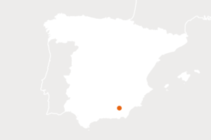 Mapa de ubicación de España del productor ecológico Gumersindo Sánchez