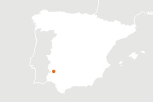 Carte de localisation de l'Espagne pour le producteur biologiques Sol y Tierra