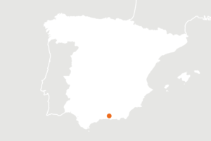 Carte de localisation de l'Espagne pour le producteur biologiques Jose González