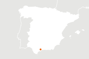 Mapa de ubicación de España del productor ecológico BioRomancel
