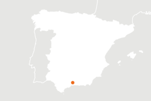 Kaart van de ligging in Spanje van de biologische producent la Perucha