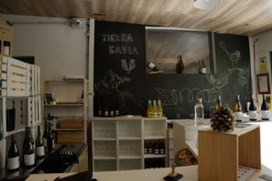 The shop of organic wine producer Tierra Savia