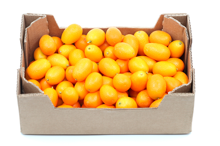 Een doos kumquats