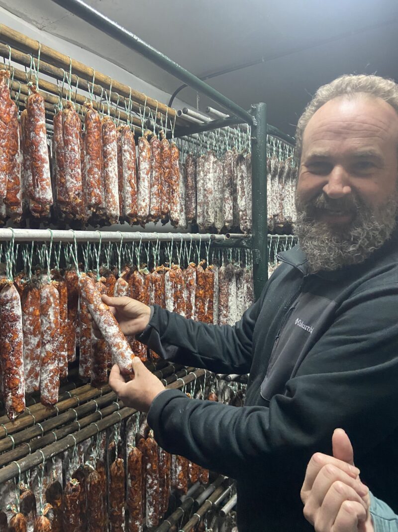 Antonio met zijn chorizo